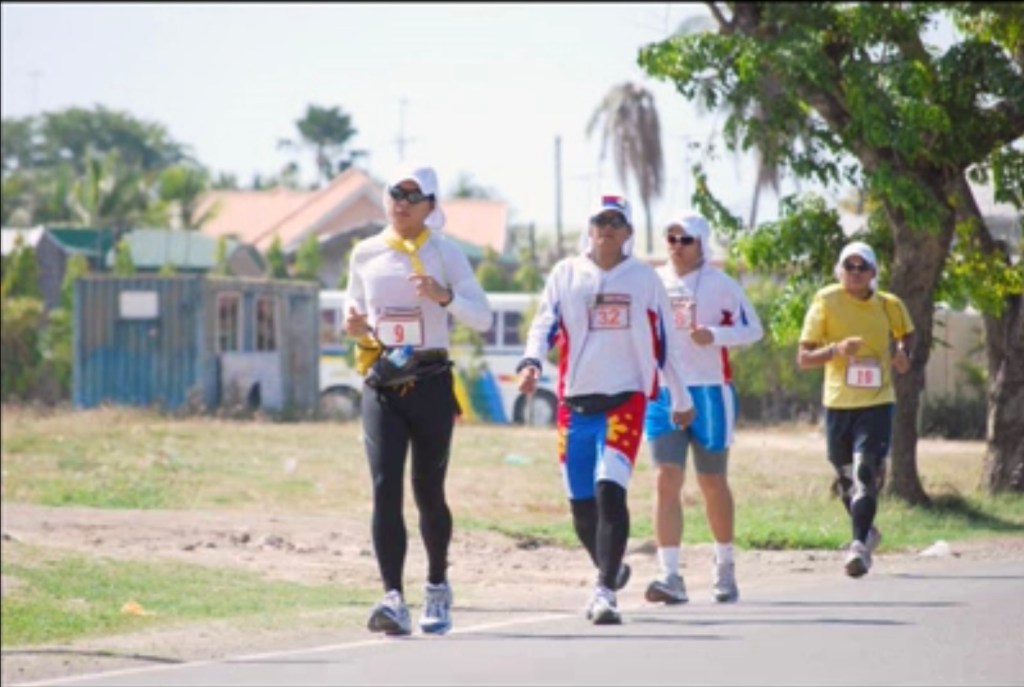 Mid-day ultra running on the open roads